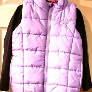 NWOT Puma Puffer Vest and long sleeve shirt